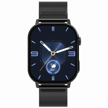 Smartwatch Damski GRAVITY GT15-12 Granatowy Pasek Silikonowy + Czarna Bransoleta