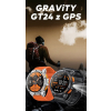 Smartwatch Męski GRAVITY GPS GT24-1 Czarny Pasek Silikonowy + Granatowy Pasek Silikonowy