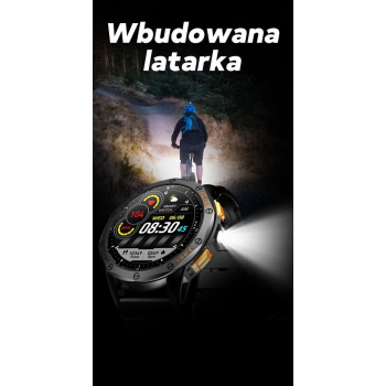 Smartwatch Męski GRAVITY GPS GT24-1 Czarny Pasek Silikonowy + Granatowy Pasek Silikonowy