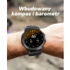 Smartwatch Męski GRAVITY GPS GT24-2 Czarny Pasek Silikonowy + Biały Pasek Silikonowy