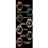 Smartwatch Męski GRAVITY GPS GT24-2 Czarny Pasek Silikonowy + Biały Pasek Silikonowy