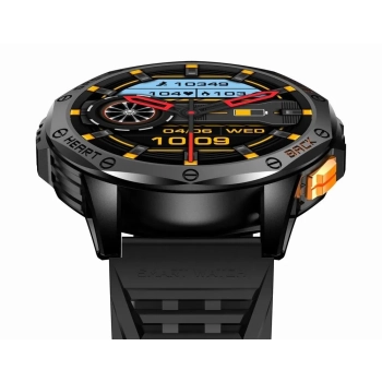 Smartwatch Męski GRAVITY GPS GT24-5 Czarny Pasek Silikonowy + Zielony Pasek Silikonowy
