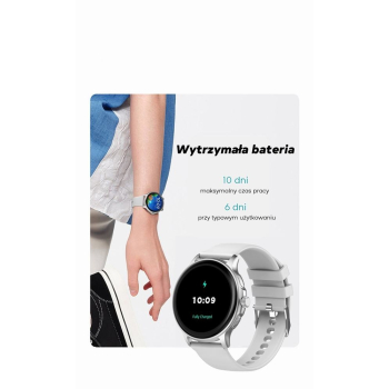 Smartwatch Damski GRAVITY GT12-3 Różowy Pasek Silikonowy + Bransoleta Różowe Złoto