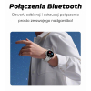 Smartwatch Damski GRAVITY GT12-4 Czarny Pasek Silikonowy + Bransoleta Różowe Złoto
