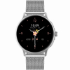 Smartwatch Damski GRAVITY GT12-8 Biały Pasek Silikonowy + Srebrna Bransoleta