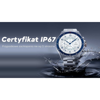 Smartwatch Męski GRAVITY GT16-1 Gold / Złota Bransoleta