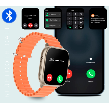 Smartwatch Męski RUBICON RNCF17 Tytan/Black SMARUB268