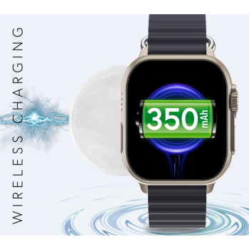 Smartwatch Męski RUBICON RNCF17 Tytan/Orange SMARUB269