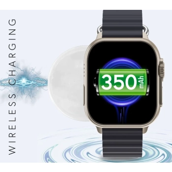 Smartwatch Męski RUBICON RNCF17 Tytan/Orange SMARUB269
