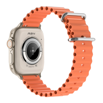 Smartwatch Męski RUBICON RNCF17 Tytan/Orange SMARUB269