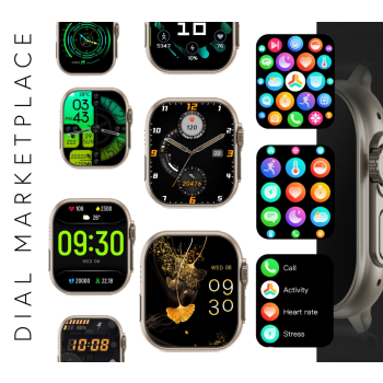 Smartwatch Męski RUBICON RNCF17 Tytan/Orange SMARUB269