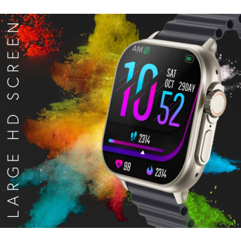 Smartwatch Męski RUBICON RNCF17 Tytan/Orange SMARUB269