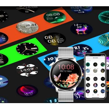 Smartwatch Damski RUBICON RNBE66 Silver SMARUB123