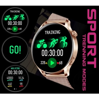 Smartwatch Damski RUBICON RNCE81 Rose Gold SMARUB131