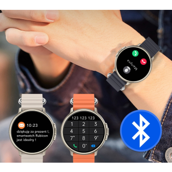 Smartwatch RUBICON RNCF15 Tytan/Black SMARUB259