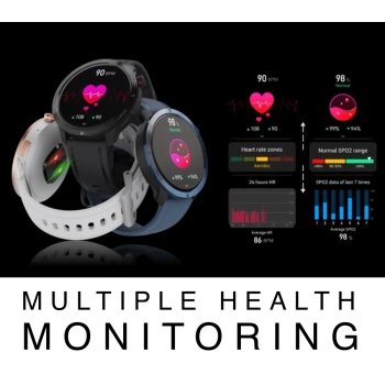 Smartwatch Męski RUBICON RNCF14 Black SMARUB250