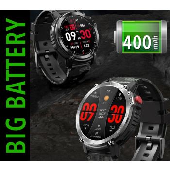 Smartwatch Męski RUBICON RNCF08 Black/Moro SMARUB232