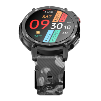 Smartwatch Męski RUBICON RNCF08 Black/Moro SMARUB232