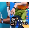 Smartwatch Damski RUBICON RNCF06 Black/Dark Blue SMARUB220
