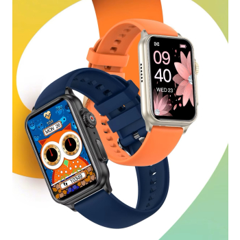Smartwatch Damski RUBICON RNCF06 Black/Dark Blue SMARUB220