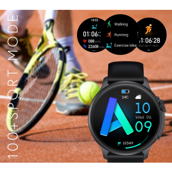 Smartwatch Męski RUBICON RNCF12 Tytan/Orange SMARUB245