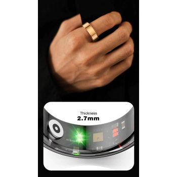 Smart Ring RUBICON R2 Rose Gold SIZE-7(US) SMARUB318