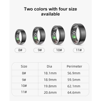 Smart Ring RUBICON R2 Silver SIZE-7(US) SMARUB319