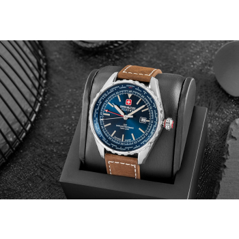 Zegarek Męski SWISS MILITARY HANOWA Afterburn GMT SMWGB0003202 + BOX