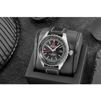Zegarek Męski SWISS MILITARY HANOWA Afterburn GMT SMWGB0003201 + BOX