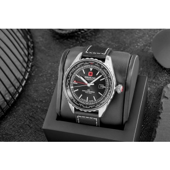 Zegarek Męski SWISS MILITARY HANOWA Afterburn GMT SMWGB0003201 + BOX