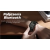 Smartwatch Męski GRAVITY GT18-6 Czarny Pasek Silikonowy + Granatowy Pasek