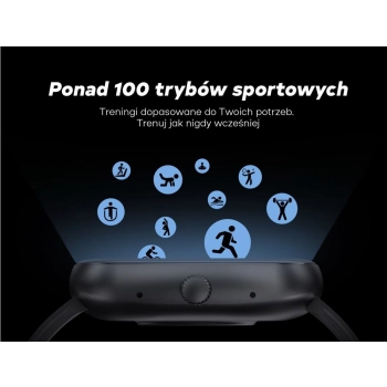 Smartwatch Męski GRAVITY GT18-6 Czarny Pasek Silikonowy + Granatowy Pasek