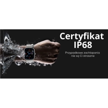 Smartwatch Damski GRAVITY GT18-8 Beżowy Pasek Silikonowy + Biały Pasek