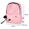 Plecak szkolny młodzieżowy jednokomorowy różowy
