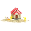 Piasek dla dzieci 750g domek foremki figurki zestaw kreatywny