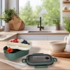 Lunch box śniadaniówka pudełko śniadaniowe z przegródkami dzielone 1200ml zielone