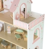 Domek dla lalek drewniany LULILO Peonio 70cm LED róż