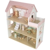 Domek dla lalek drewniany LULILO Peonio 70cm LED róż
