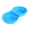 Piaskownica zamykana basen Muszelka podwójna 2w1 antypoślizgowe dno niebieska