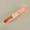 Wiatrak biurkowy wentylator mini ręczny składany wiatraczek przenośny USB różowy