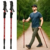Kijki kije trekkingowe do nordic walking składane 2 sztuki czerwone