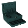 Szkatułka kuferek na biżuterię organizer zielony
