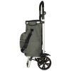 Wózek torba na zakupy na kółkach ze stelażem 100cm szary