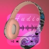 Słuchawki bezprzewodowe nauszne Bluetooth RGB Gaming Sport 200mAh różowe