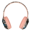 Słuchawki bezprzewodowe nauszne Bluetooth RGB Gaming Sport 200mAh różowe
