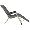 Leżak ogrodowy LUARO fotel składany turystyczny z poduszką szary