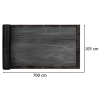 Osłona balkonowa LUARO mata maskująca siatka cieniująca na balkon taras 150g/m2 105x700cm UV + Trytytki
