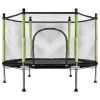 Trampolina do domu ogrodu dla dzieci siatka piłki 140cm 55inch zielona