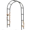 Pergola ogrodowa łuk uchwyt na róże kwiaty bluszcz pnącza metalowa 240 x 140 cm