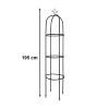 Pergola ogrodowa kolumnowa słup kolumna dzwon stojak na róże kwiaty pnące metalowa 195 cm